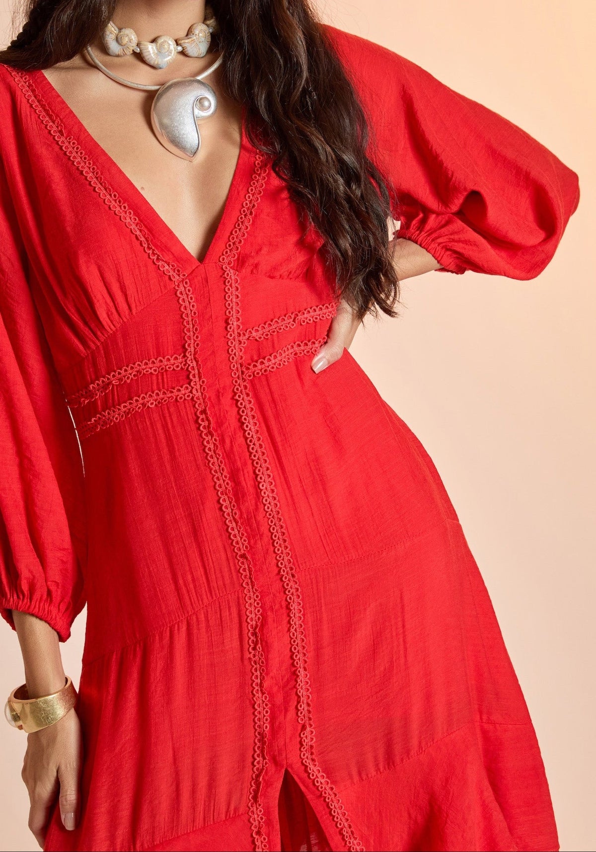 Vestido Nataly Cereja