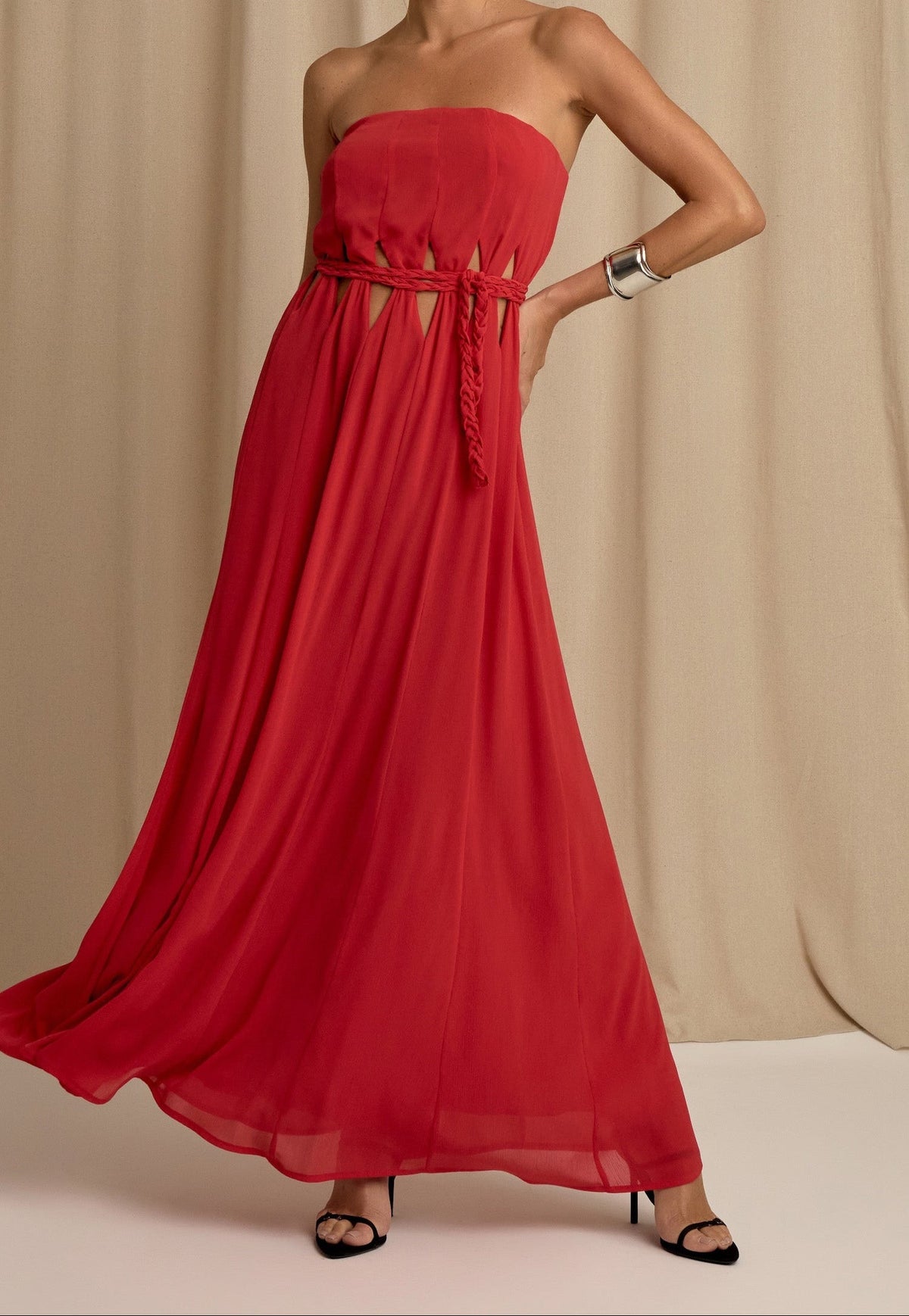 Vestido Celina Cereja