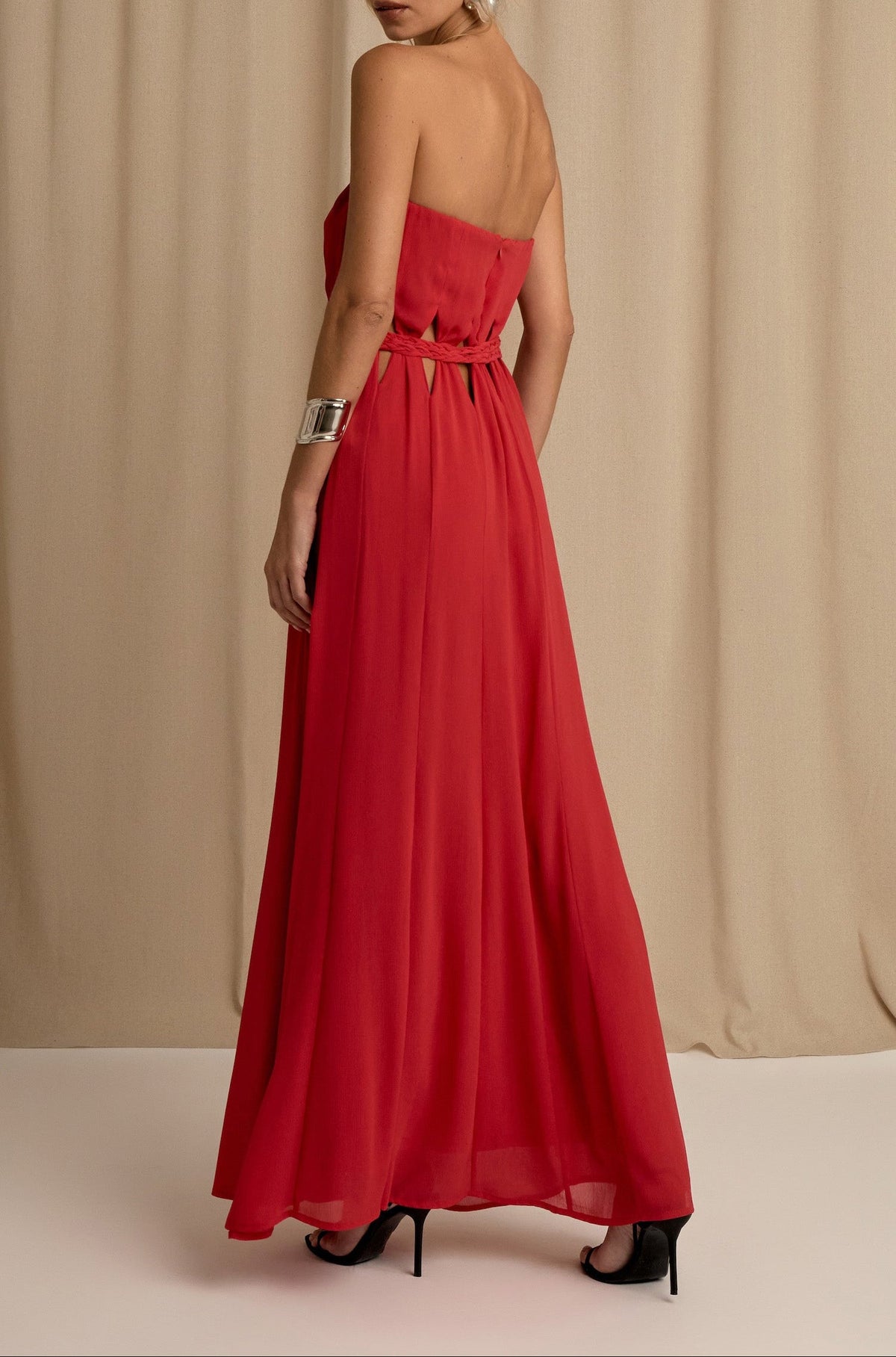 Vestido Celina Cereja