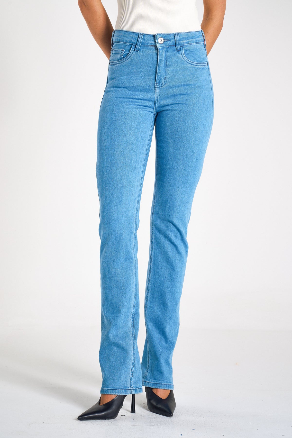 CALÇA JEANS RETA