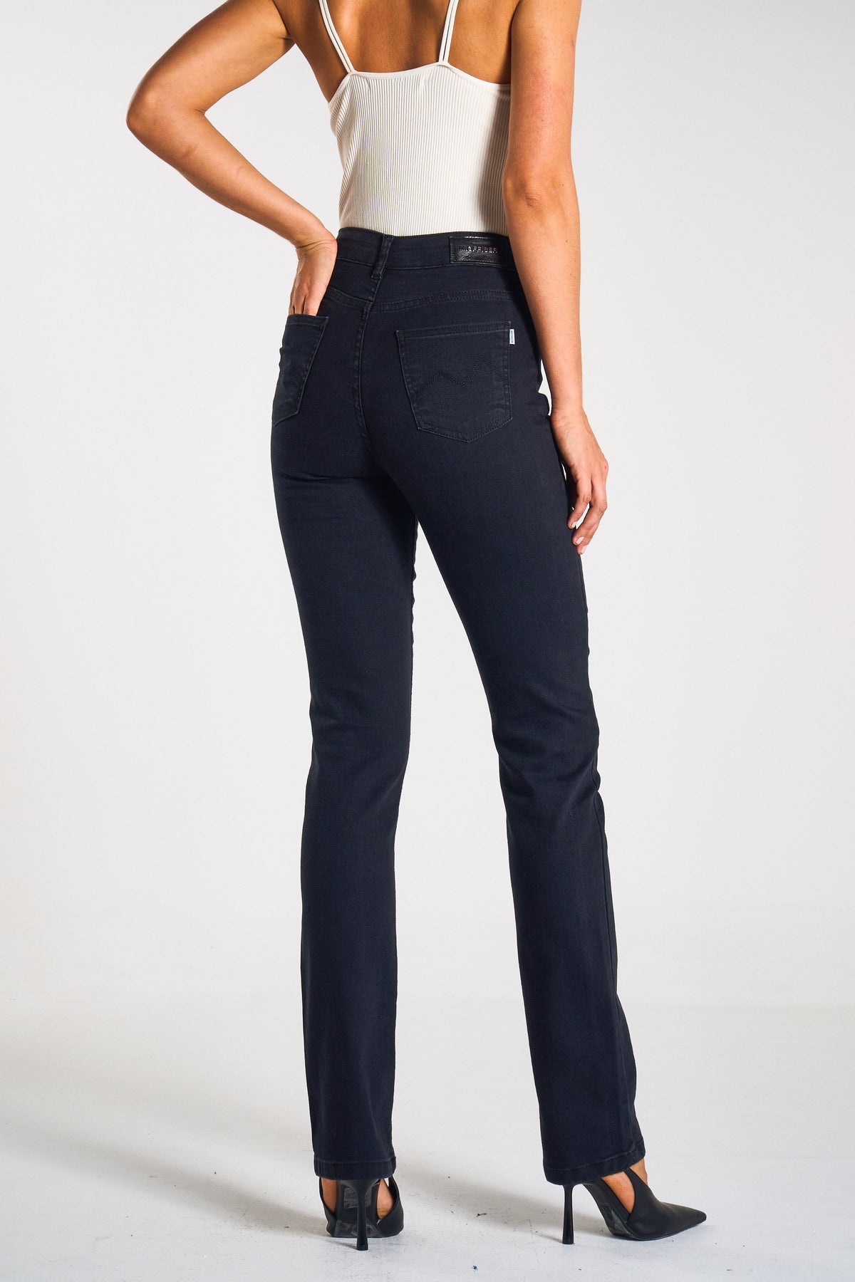 CALÇA JEANS RETA BLACK