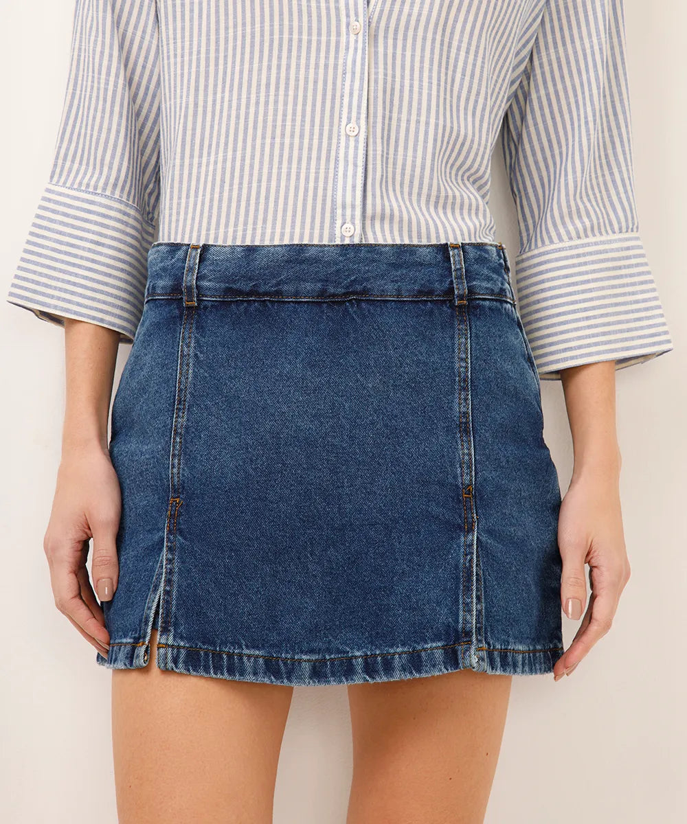 Short Saia Jeans