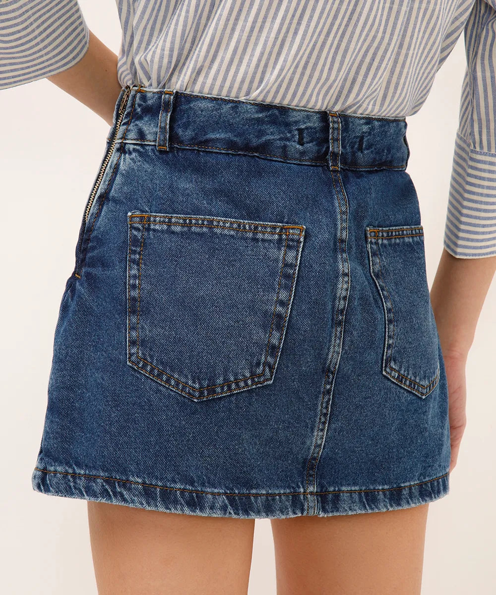 Short Saia Jeans