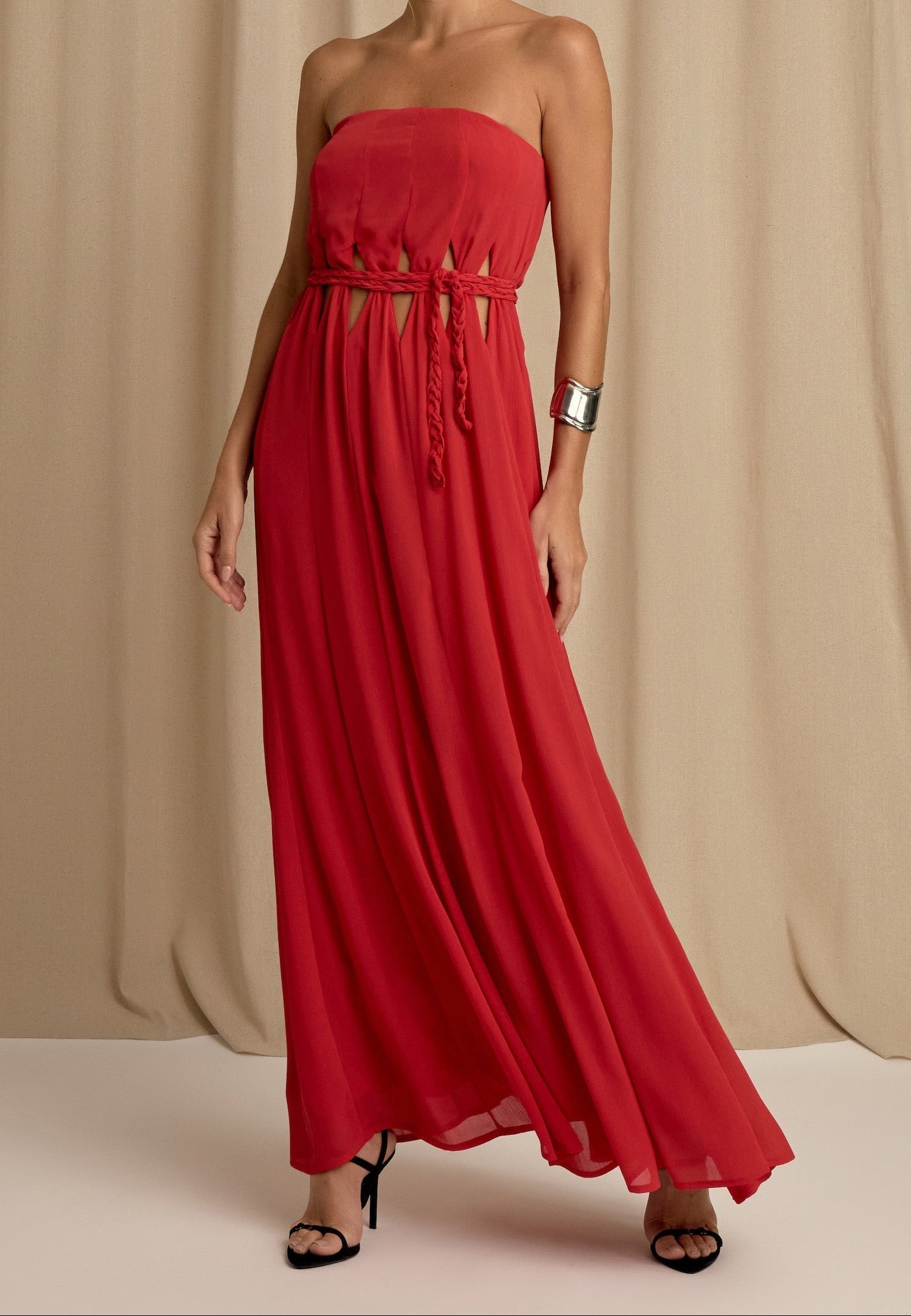 Vestido Celina Cereja