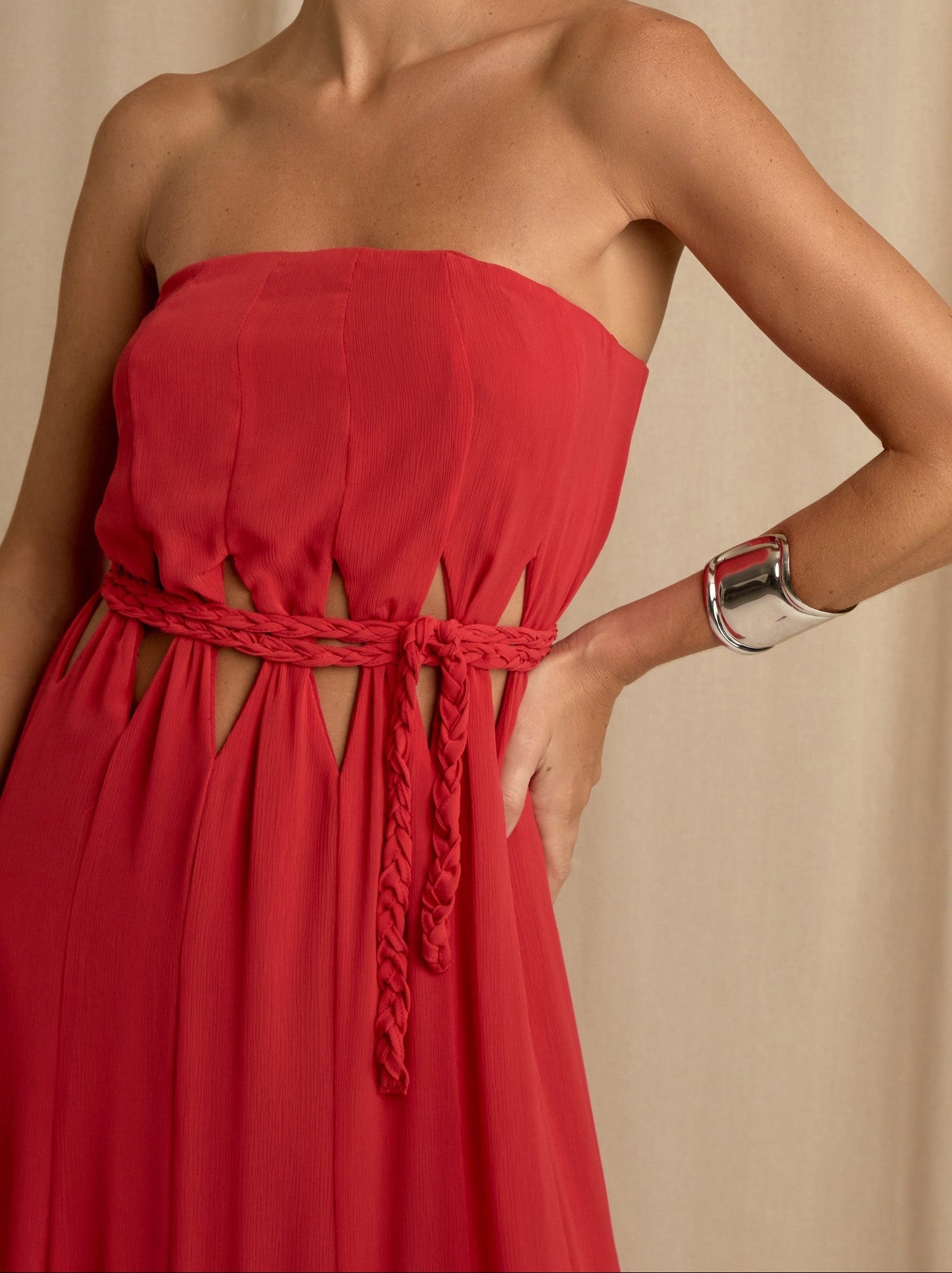 Vestido Celina Cereja