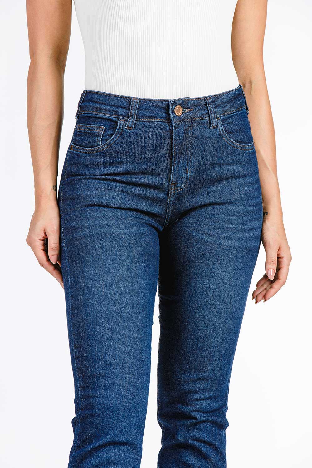 CALÇA JEANS RETA