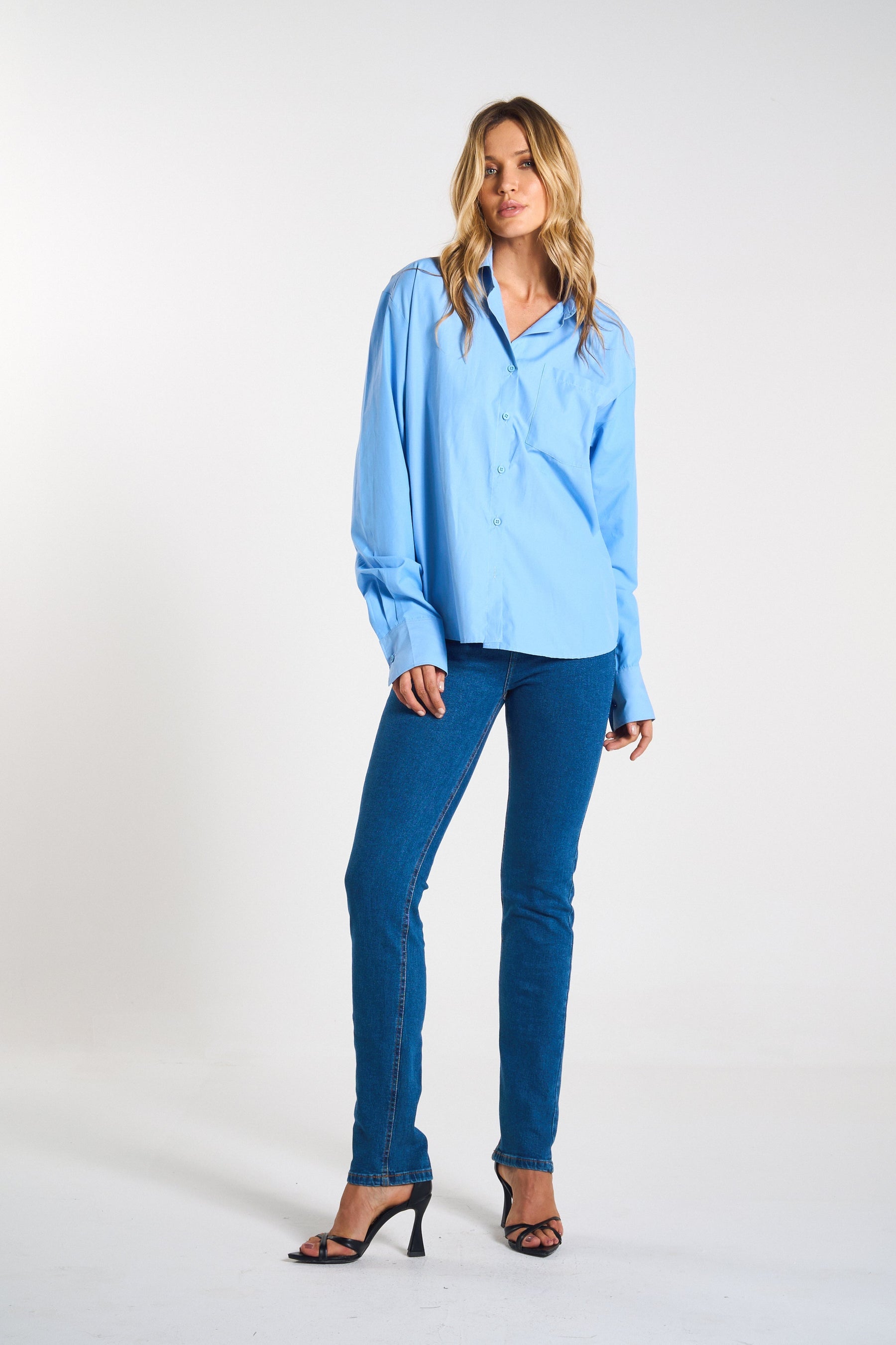 CALÇA JEANS RETA