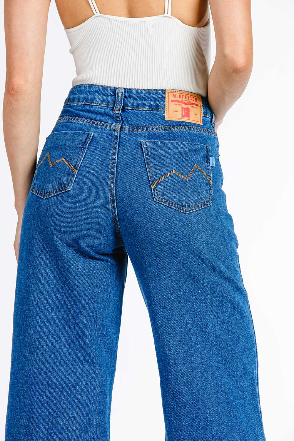 CALÇA JEANS WIDE LEG