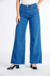 CALÇA JEANS WIDE LEG