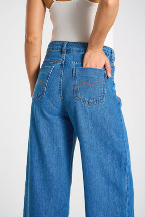 CALÇA JEANS WIDE LEG