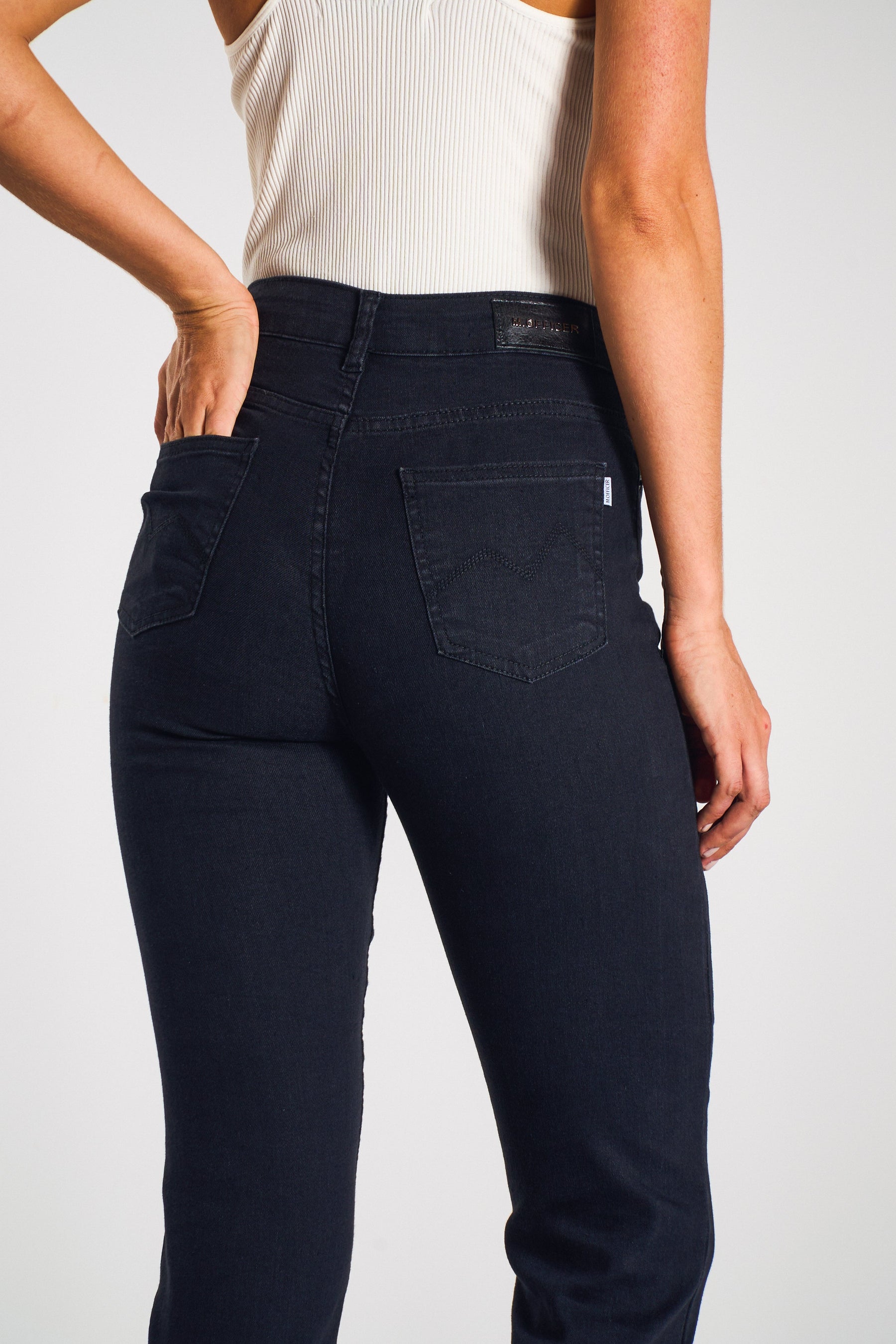 CALÇA JEANS RETA BLACK