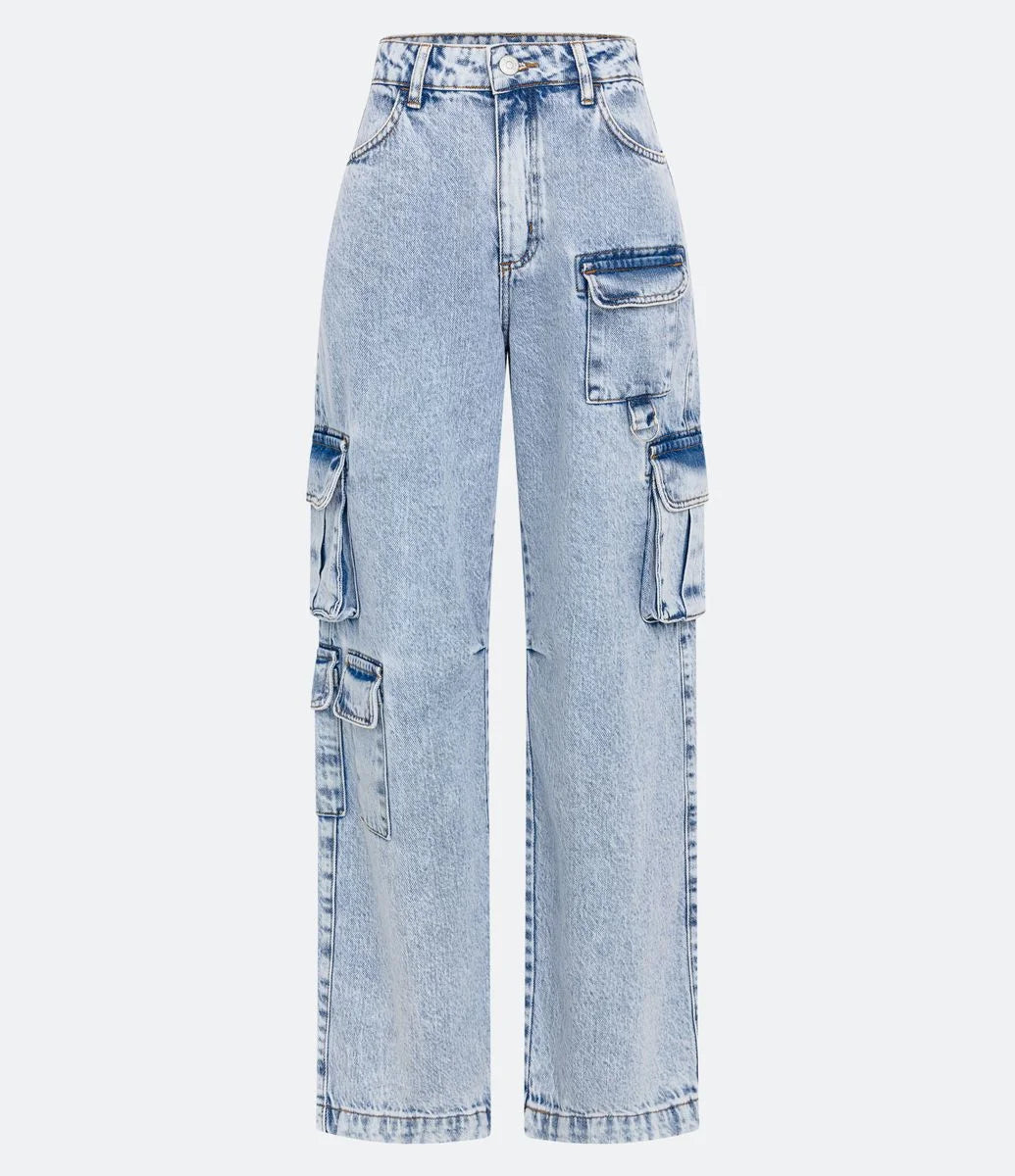 Calça Reta Cargo