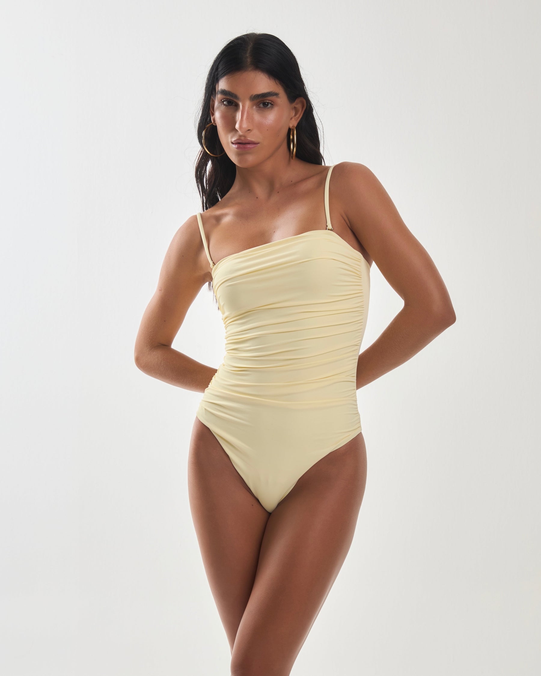 Maiô Olga Amarelo Manteiga
