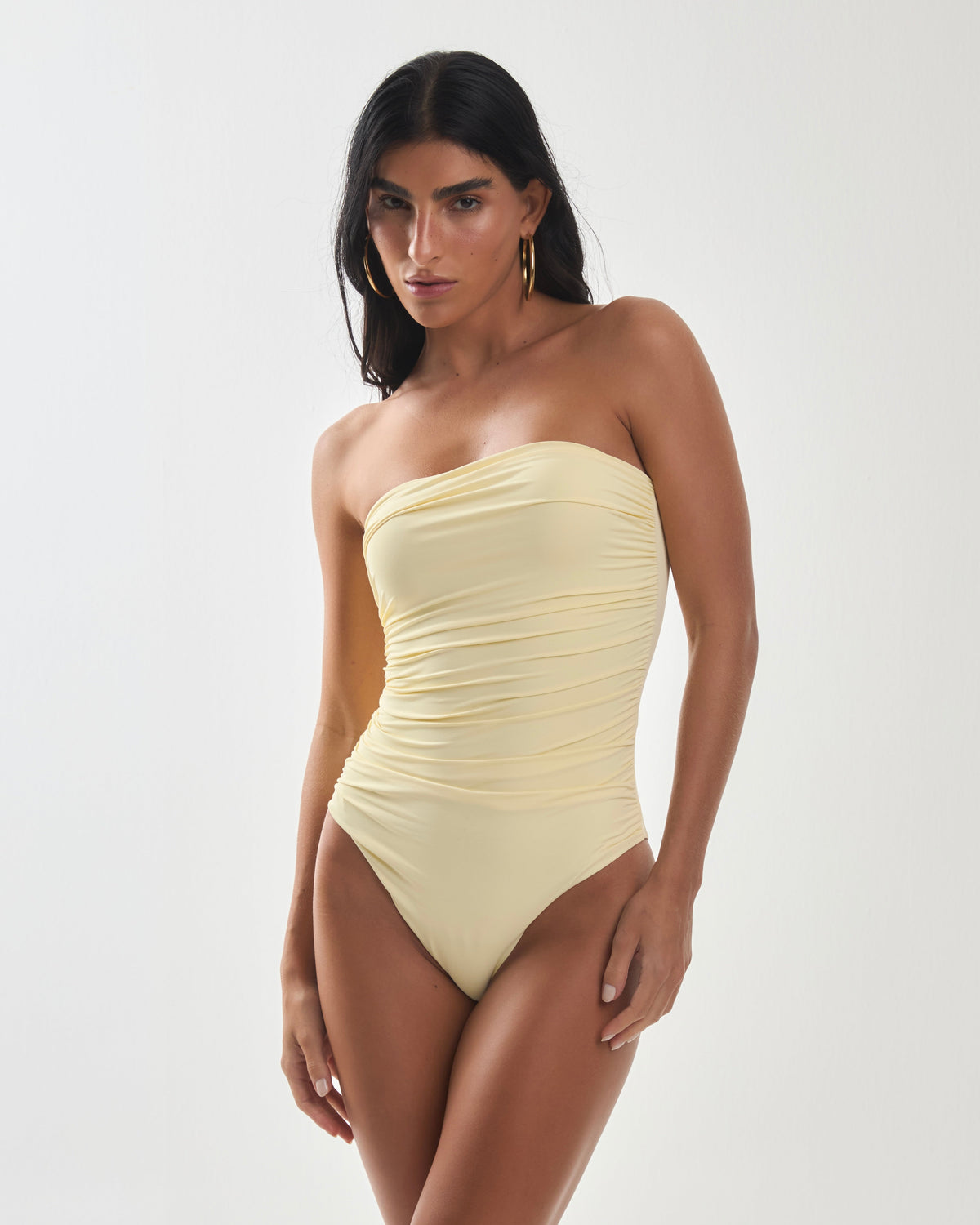 Maiô Olga Amarelo Manteiga