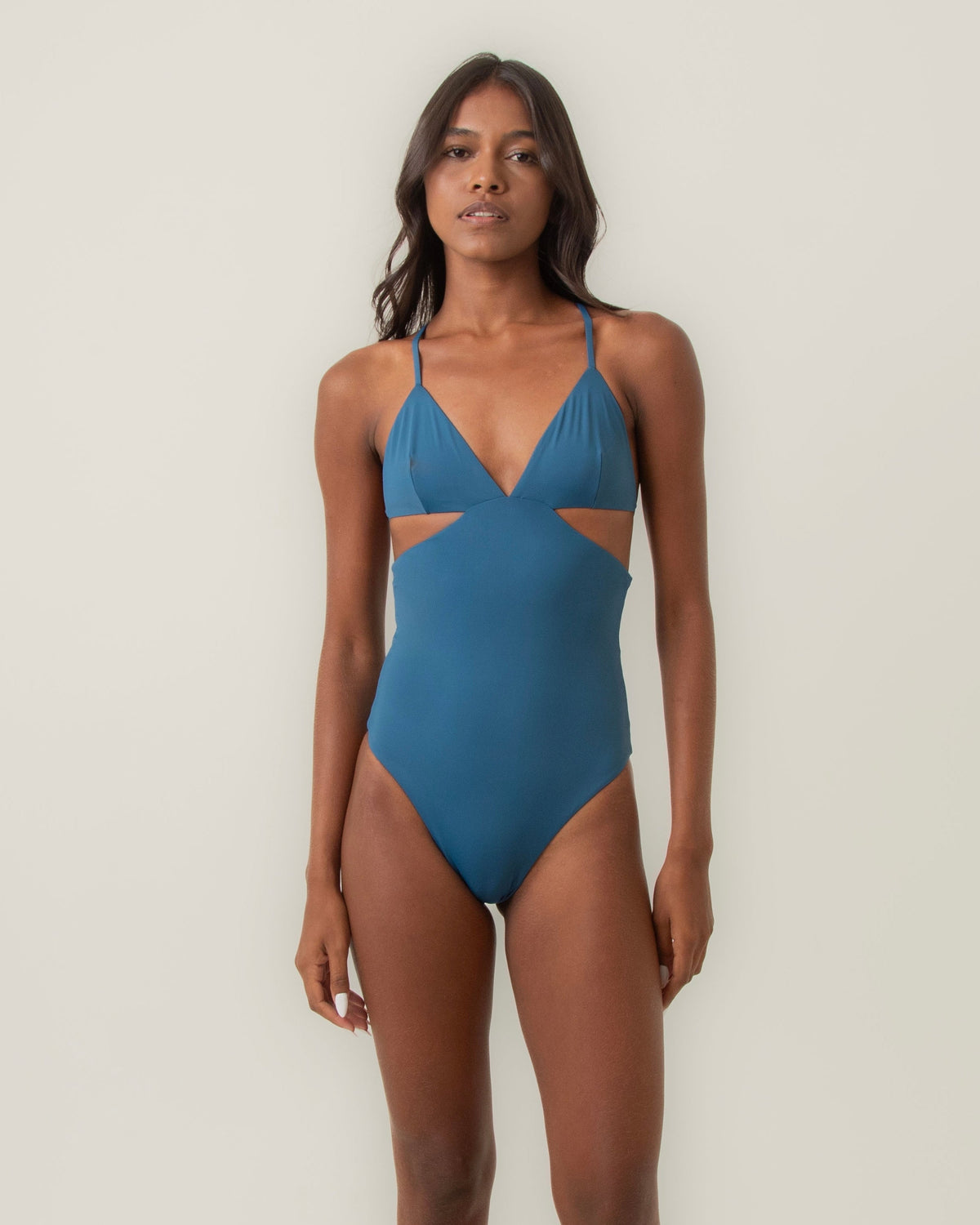 Maiô Ayla Azul Indigo