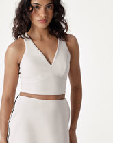 BLUSA DECOTE V ALFAIATARIA