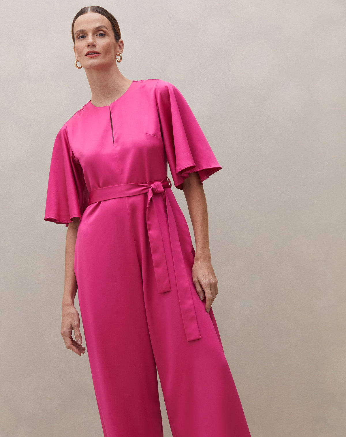 Macacão Alfaiataria - Rosa Escuro