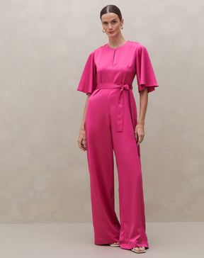 Macacão Alfaiataria - Rosa Escuro