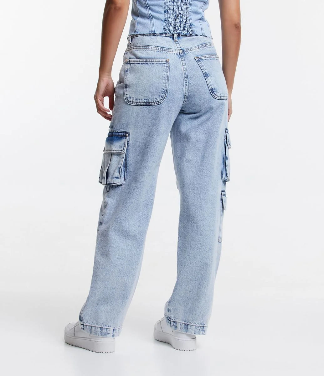 Calça Reta Cargo