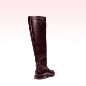 Bota Lyssa Brocado Vinho