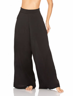 Calça Pantalona Com Bolso – Preto