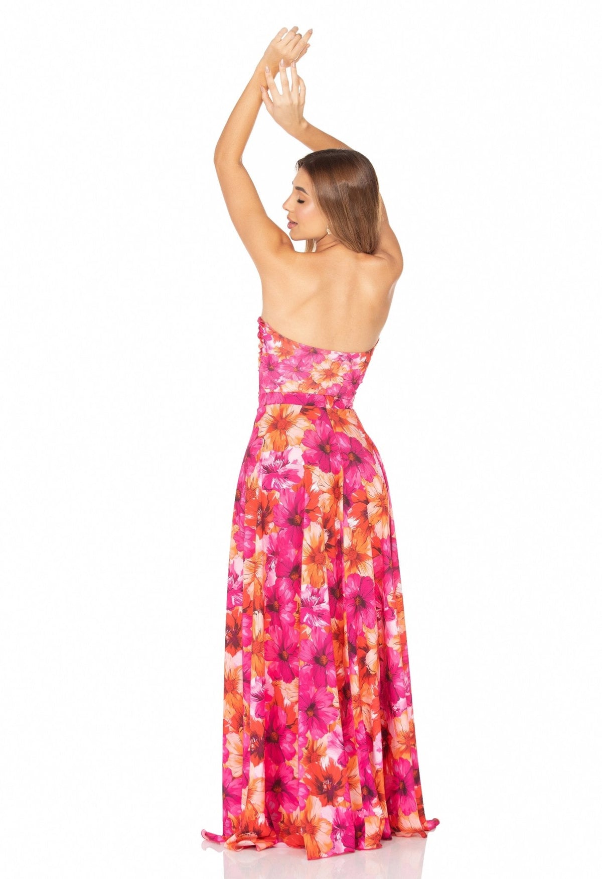 Saia Longa Com Zíper Flor
