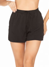 Shorts Com Cós de Elástico Preto